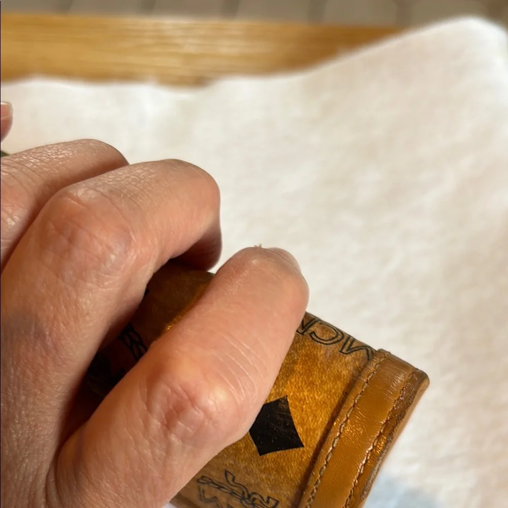 MCM limited edition Brown and Green Logo Wallet - Picture 13 of 16